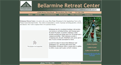 Desktop Screenshot of bellarmineretreat.org